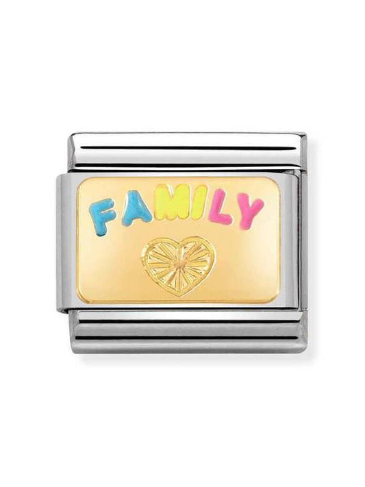 Composable Classic Dekoratif Link - Plakalar - Aile - (57 Family) 18K Altın