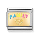 Composable Classic Dekoratif Link - Plakalar - Aile - (57 Family) 18K Altın