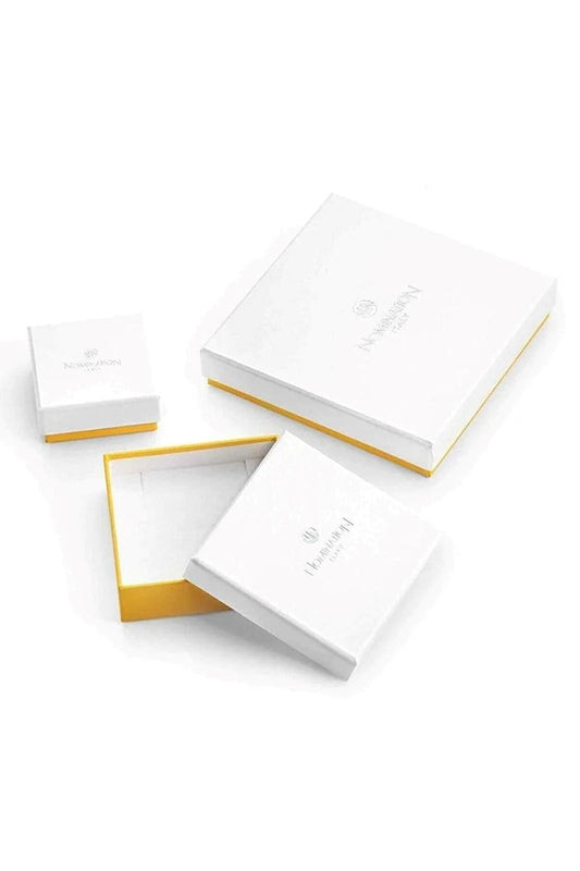 Composable Classic Dekoratif Link - Yüzey İşlemeli Kalp - Beyaz - (010 White) 18K Altın